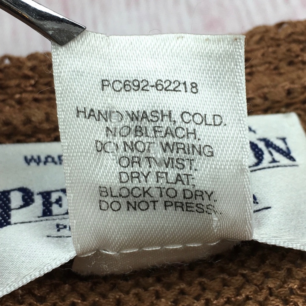 Pendleton Light Brown Buttoned Cardigan Size Peti… - image 8